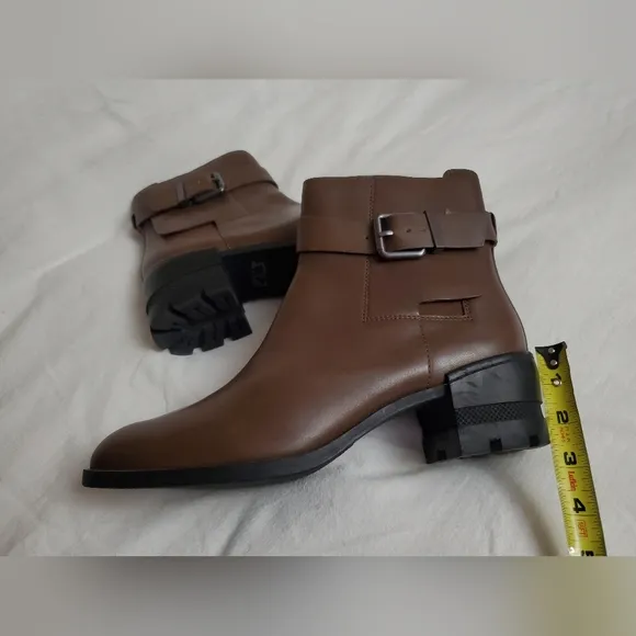Carolina Espinosa Conner Brown Butter Soft Leather Boots Size 9.5 Designer Boho