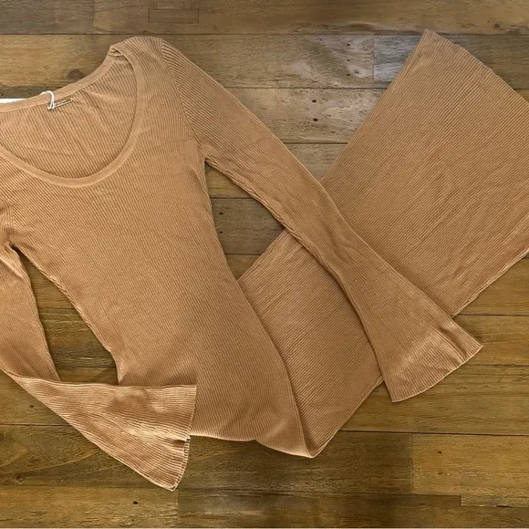 CAROLINE CONSTAS Collections Cassandra  Knit Dress in Camel