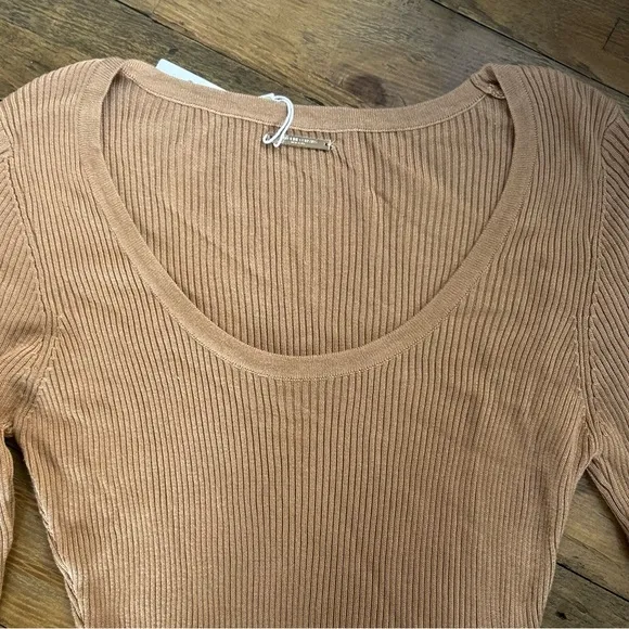 CAROLINE CONSTAS Collections Cassandra  Knit Dress in Camel