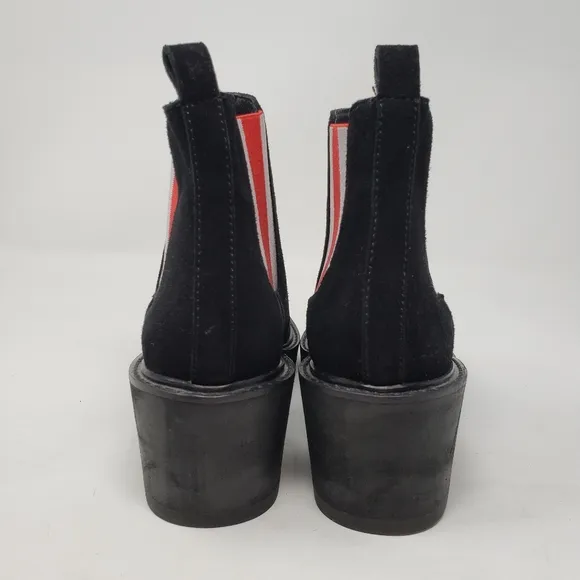 Cecelia New York Gemma Suede Wedge Boots size 7 in black
