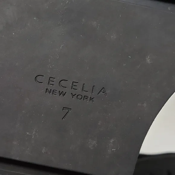 Cecelia New York Gemma Suede Wedge Boots size 7 in black