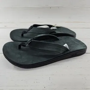 Chaco Classic Leather Mens 10 Black Sandals Flip Flop Comfort Arch JCH107831‎