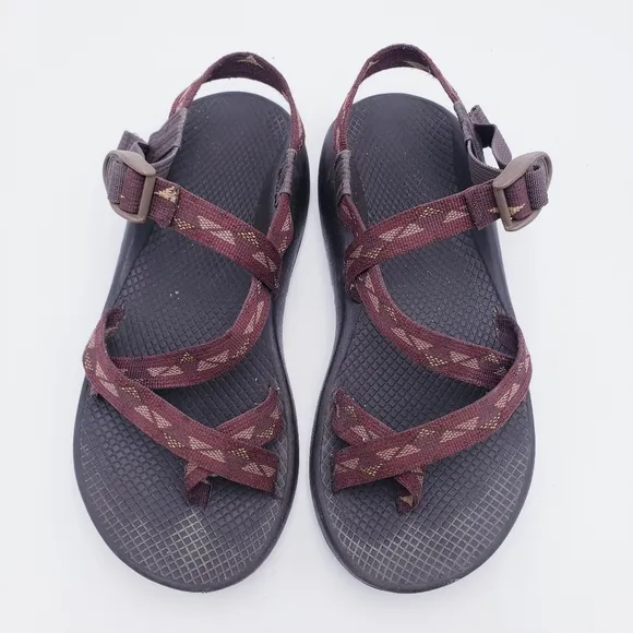 Chaco Men's Size 9 Z/2 Classic Sandals Waterproof Hiking Outdoor Brown Geometric
