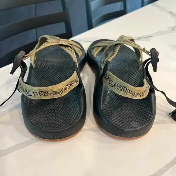 CHACO Sandals Size Men's 15 Z2 Classic Tri Boa Green Outdoors Waterproof EUC