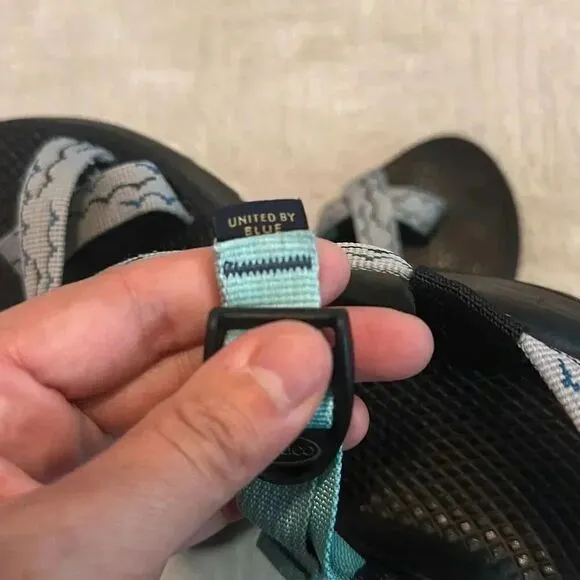 Chaco United By Blue Collab Z2 Classic Strappy Sandals Vibram Soles Women’s Sz 7