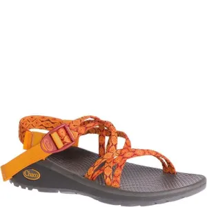 Chaco Womens Z/Cloud X Sandals in Decor Poppy Orange Strappy size 8