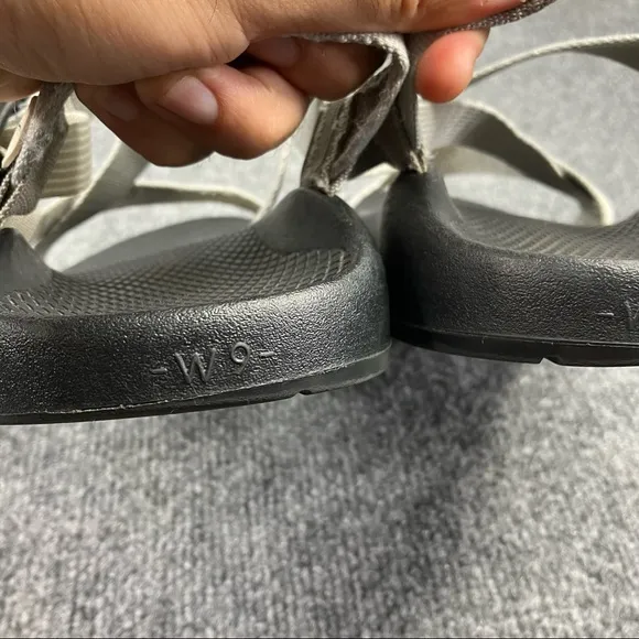 Chaco Z Classic Sport Sandals Women Sz 9 black grey Flat Adjustable Hiking