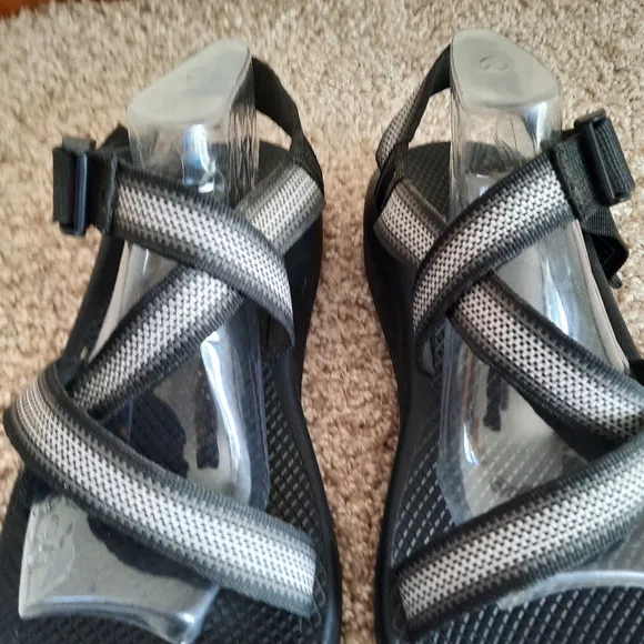 Chaco Z1 Adjustable Wide Strap Classic Sandals Split Gray Vibram Hiking Sandals