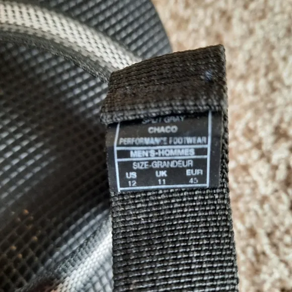 Chaco Z1 Adjustable Wide Strap Classic Sandals Split Gray Vibram Hiking Sandals