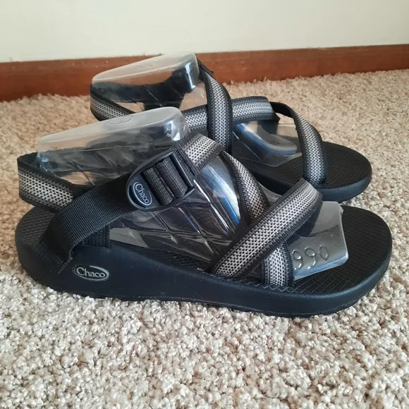 Chaco Z1 Adjustable Wide Strap Classic Sandals Split Gray Vibram Hiking Sandals