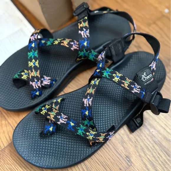 Chaco Z1 Classic Sandals Grateful Dead Dancing Bears Mens Sz 11 Black w/ Box