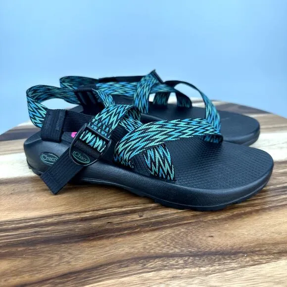 Chaco Z/1 Classic Sandals Men's 11 Striped Accordion Green Hunter Olive