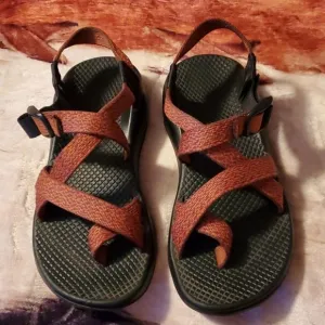 Chaco Z/1 Lizard USA Made Colorado Rust‎ Classic Toe Loop Sandals Women's 7