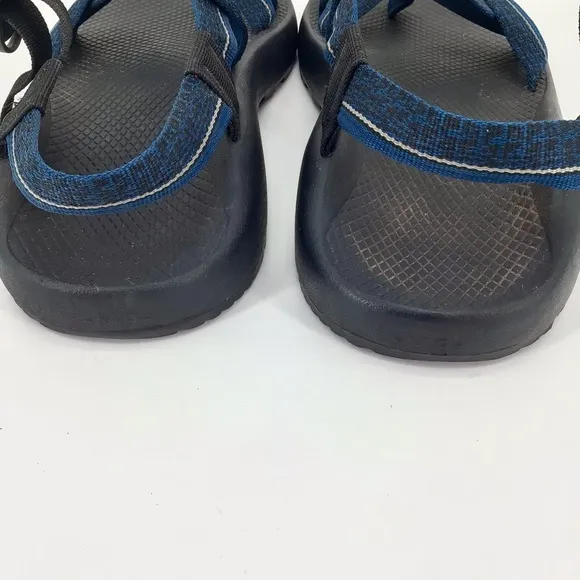 Chaco Z/2 Classic Mens Black Sole Blue Adjustable Straps Outdoor Sandals Sz 9