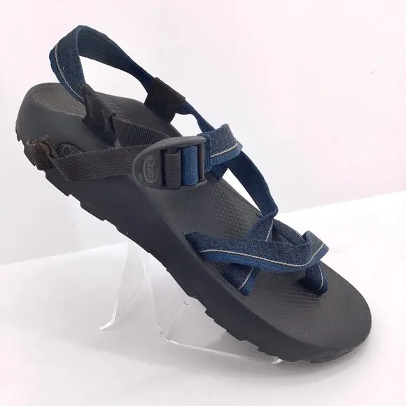 Chaco Z/2 Classic Mens Black Sole Blue Adjustable Straps Outdoor Sandals Sz 9