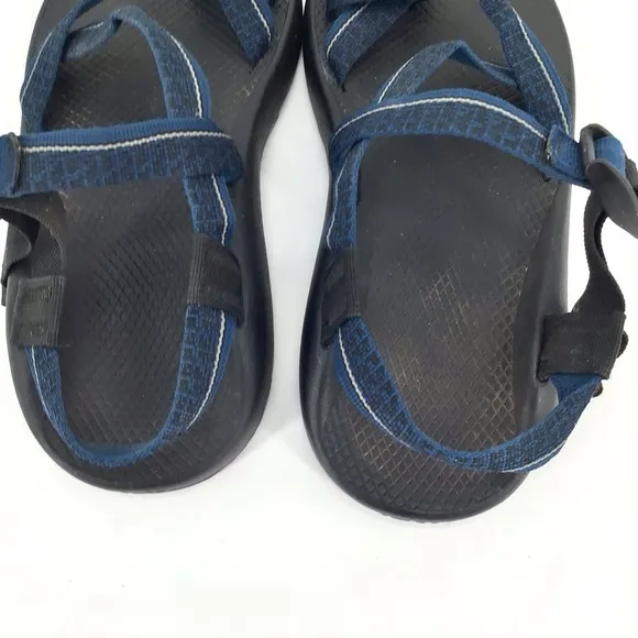 Chaco Z/2 Classic Mens Black Sole Blue Adjustable Straps Outdoor Sandals Sz 9