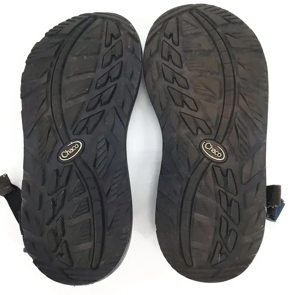 Chaco Z/2 Classic Mens Black Sole Blue Adjustable Straps Outdoor Sandals Sz 9