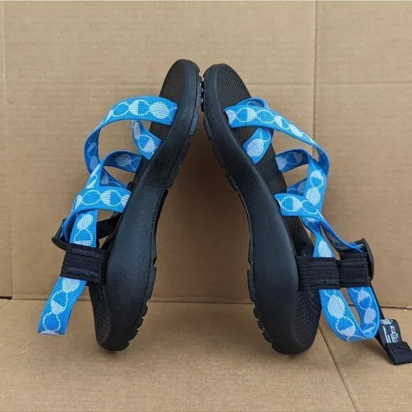Chaco Z/2 Classic Sport Sandals Adjustable Strap Blue Black Womens Size 7