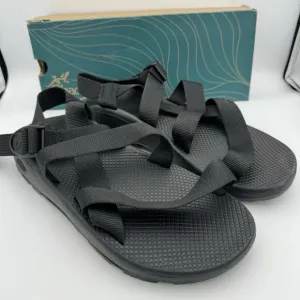 Chaco Z/Cloud Men's Banded Sandals - Size 13, Solid Black Classic Support NIB