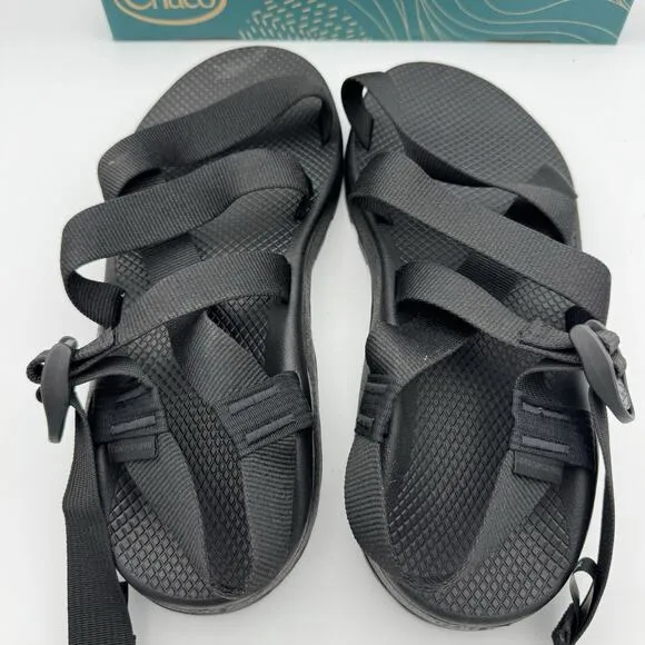 Chaco Z/Cloud Men's Banded Sandals - Size 13, Solid Black Classic Support NIB