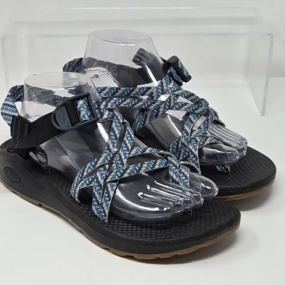 Chaco Z/Cloud X2 Classic Womens 9 Sandals Blue Black Strappy Outdoor Hiking