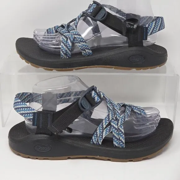 Chaco Z/Cloud X2 Classic Womens 9 Sandals Blue Black Strappy Outdoor Hiking