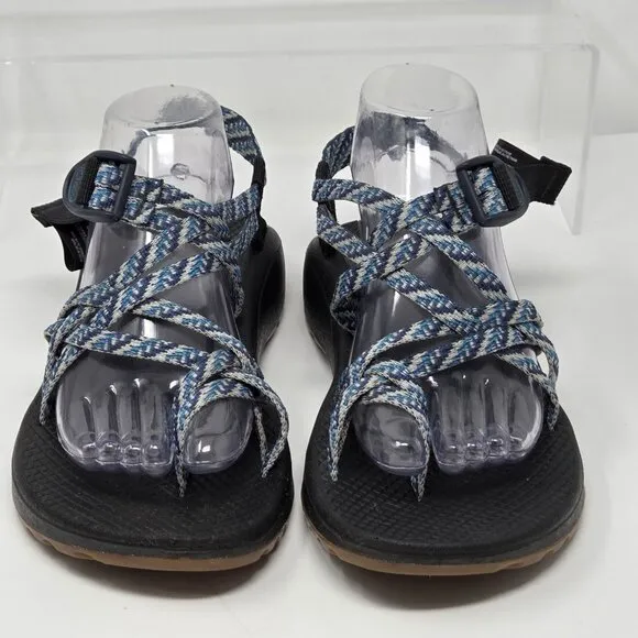 Chaco Z/Cloud X2 Classic Womens 9 Sandals Blue Black Strappy Outdoor Hiking