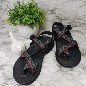 CHACO Zvolv Classic Strappy Open Toe Hiking Outdoor Sandal Black Men's 8