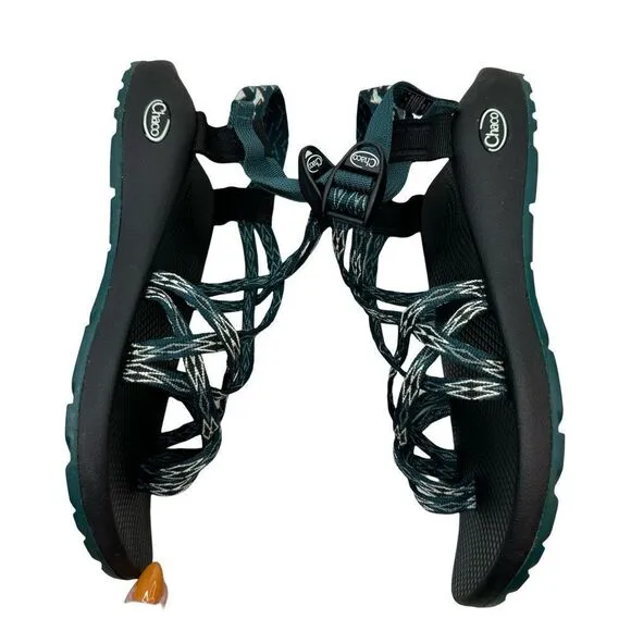 CHACO ZX/2 CLASSIC Angular Teal Pattern Sandals Size 11