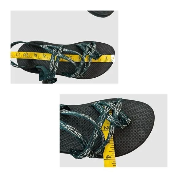 CHACO ZX/2 CLASSIC Angular Teal Pattern Sandals Size 11