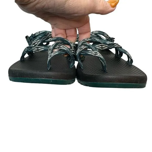 CHACO ZX/2 CLASSIC Angular Teal Pattern Sandals Size 11