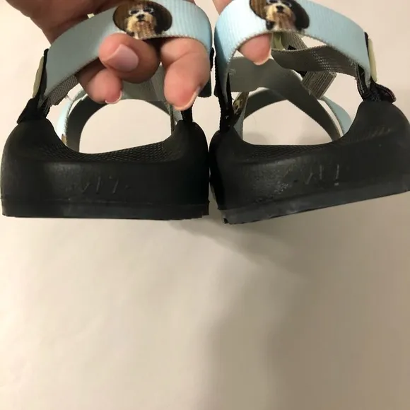 Chacos Custom Novelty Dog Print Z1 Classic Sandals Size 7