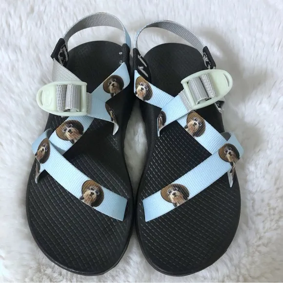 Chacos Custom Novelty Dog Print Z1 Classic Sandals Size 7