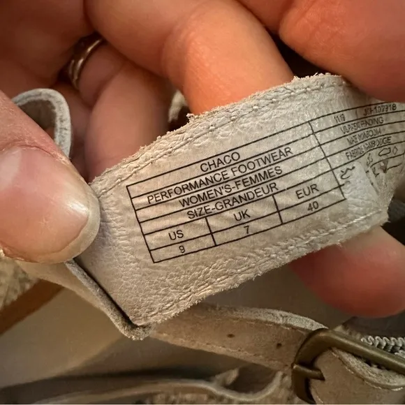 Chacos Grey Sandals sz 9