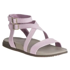 Chaco’s Suede Leather Rose Gladiator Sandals, Double Gold Buckle Women's Size 7