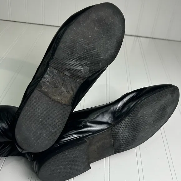Chanel Black Leather Moccasin Loafers Women’s 36.5