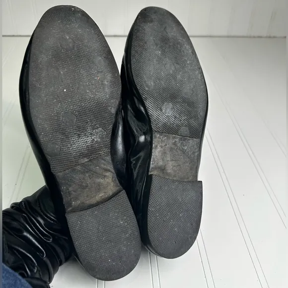Chanel Black Leather Moccasin Loafers Women’s 36.5