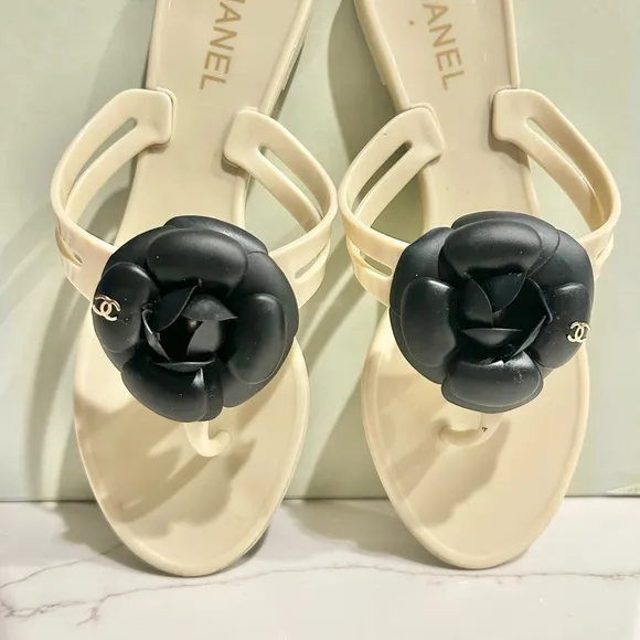 CHANEL CAMELLIA SANDALS
