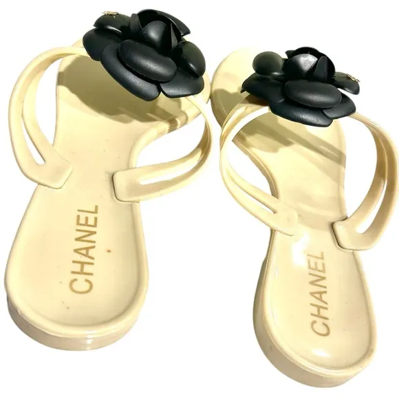 CHANEL CAMELLIA SANDALS