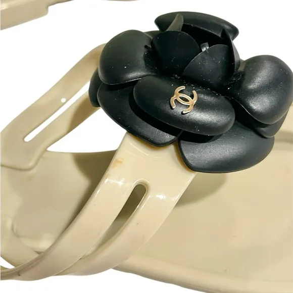 CHANEL CAMELLIA SANDALS