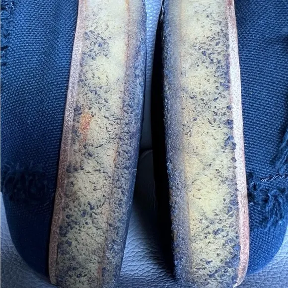 Chanel Navy Canvas CC Logo Platform Oxford Loafers Sz EU 38 US 8 Preppy Academia