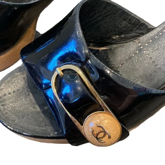 CHANEL Vintage Slides Karl Lagerfield 2002 Spring Collection 35.5 US Women's 5