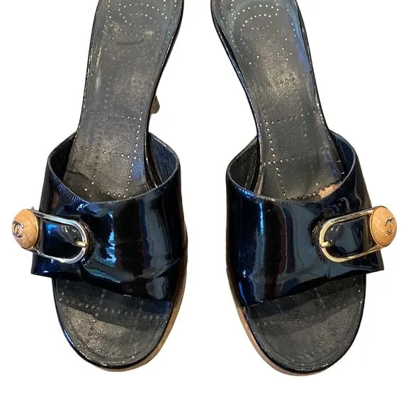 CHANEL Vintage Slides Karl Lagerfield 2002 Spring Collection 35.5 US Women's 5