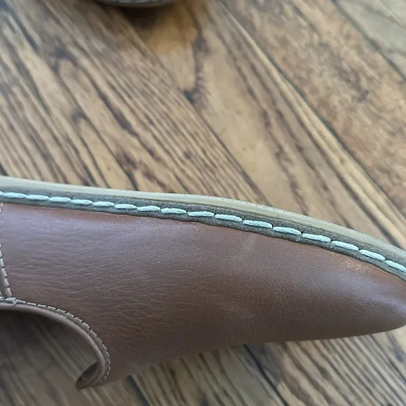 Charix Istanbul cognac Slip On Loafers mule leather hand crafted size 41