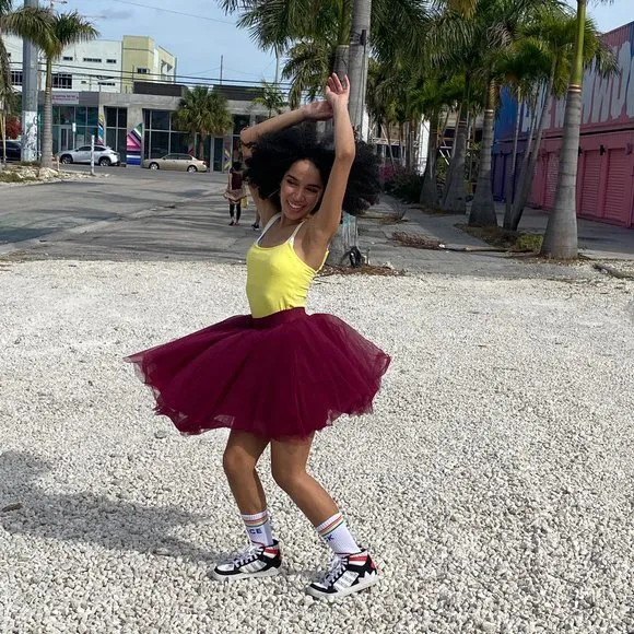Cherry Red Mini tutu - size small (fits sizes 2-8)