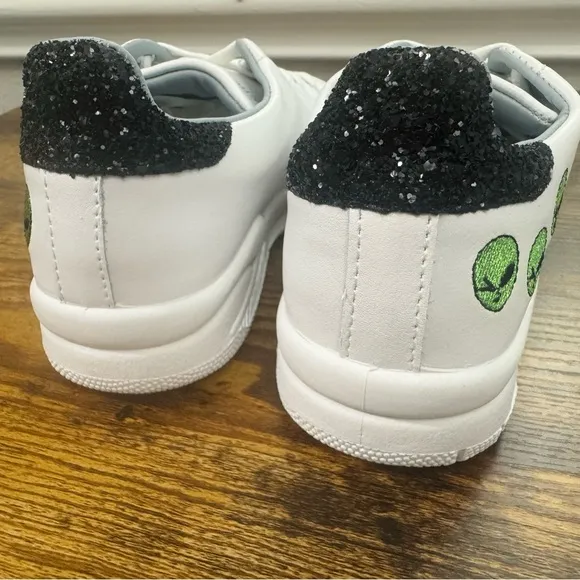 Chiara Ferragni Roger Sneakers in Alien white/green-Size IT36/US6 NIB