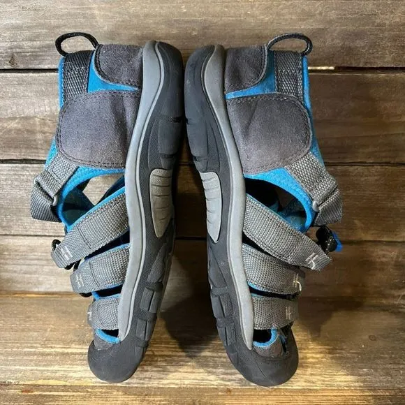Childrens Big Kids Keen Newport H2 Waterproof Gray Shoes Sandals Size 4 Y‎ GUC