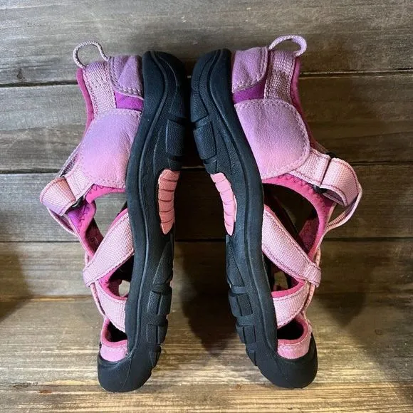 Childrens Kids Keen Newport Venice H2 Waterproof Pink Shoes Sandals Size 5 Y GUC