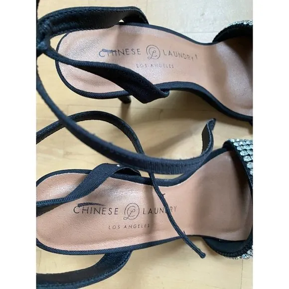 Chinese Laundry &quot;Justine&quot;dress heels sandals Womens Size 7.5 NEW rhinestone