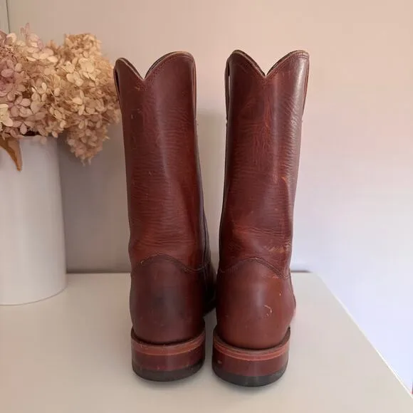 Chippewa Women's Tan Brown Leather Renegade Roper Boots Handmade in USA 1901W60